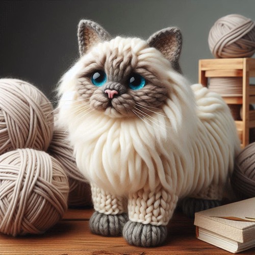 Single luxury ragdoll cat - ragdoll,