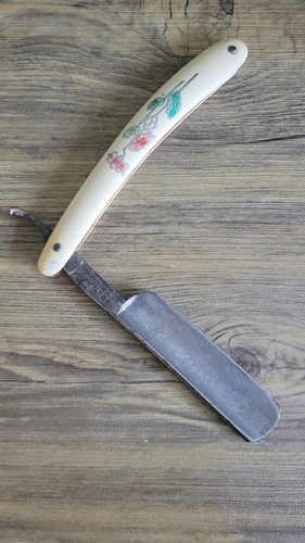 Vintage german straight razor - straight,