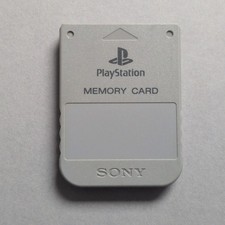 Grey Official PS1 Memory Card