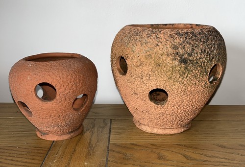 Two vintage clay terracotta - two,