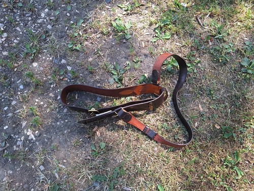 Sam browne leather belt - belt, and