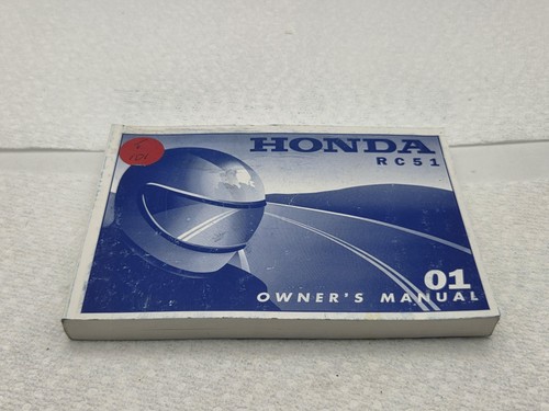 2001 honda rc51 owner manual - 2001,
