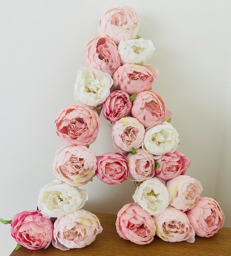 Large stunning flower letter - stunning, a