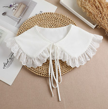Off White Lace Fake Collar