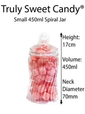 Spiral Plastic Sweet Jars