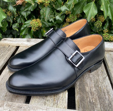 Church's - Lisbon 2 - Black Calf Leather Single Monk  Shoes - UK 7 F