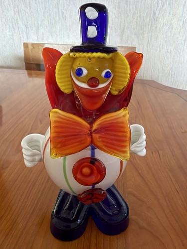 Murano glass clown figurine - clown,