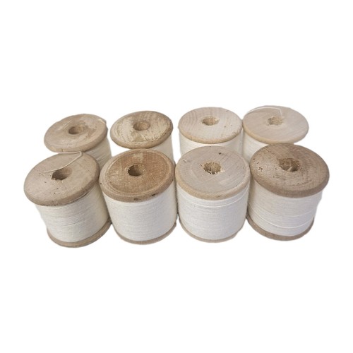Vintage wooden cotton - wooden, x8
