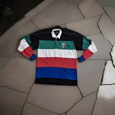 Vintage Six Nations Men's Rugby Jersey Shirt Size 2XL XXL 2X Long Sleeve Cotton 