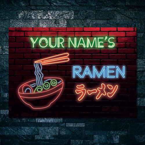 Personalised ramen neon - personalised,