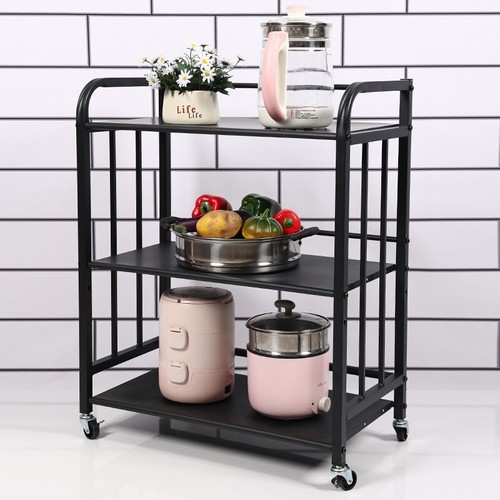Storage trolley cart black - trolley,