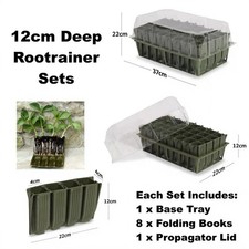 Haxnicks Deep Rootrainer Sets Root Trainer Books Cells Plug Plant Seed Tray 