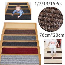 Non Slip Carpet Stair Treads Floor Mat Washable Cover Step Staircase Pad 76*20cm