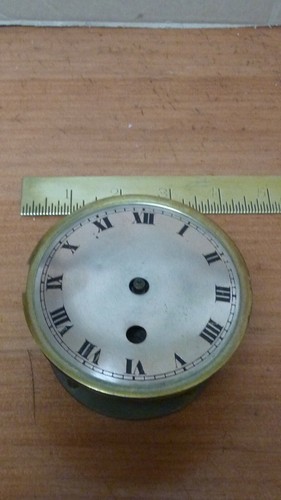 Small french clock - clock, silvered