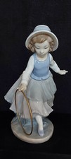 Nao Figurine "Girl with Hoop" from the Youth & Childhood collection