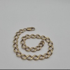 9ct Solid Gold Curb Bracelet – 11.16g – 8.75" – 6mm - Yellow Gold - Heavy