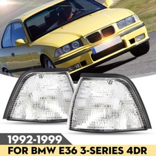 ​Front Indicators Lights Lamps Clear Lens For BMW 3 Series E36 Saloon 1992-1999