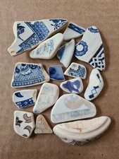 Blue And White Sea Pottery
