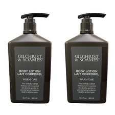 Gilchrist & Soames Warm Oak Body Lotion 12oz Set of 2 New