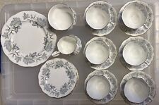 21 PIECE VINTAGE ROYAL ALBERT 'SILVER MAPLE' TEA SET : Stunning Condition