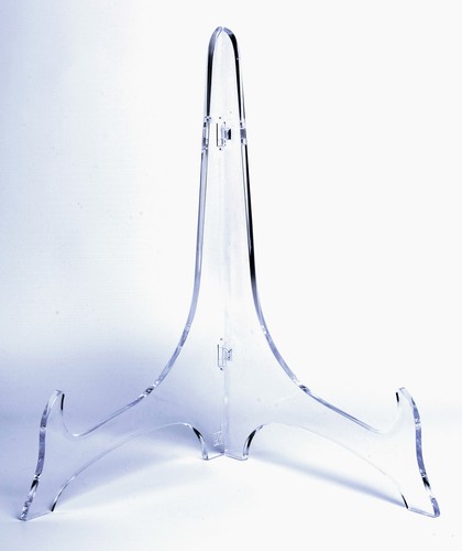 Clear plate stand extra - :,