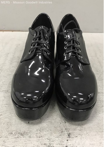 Black patent platform high - black,
