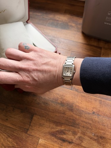 Cartier tank silver women - cartier,