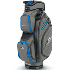 POWAKADDY DLX-LITE 14 WAY DIVIDER GOLF CART TROLLEY BAG - GUNMETAL / BLUE