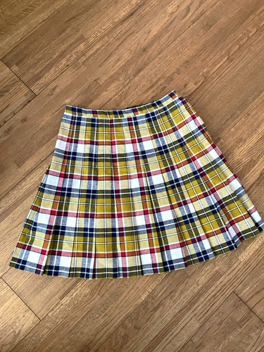 Women mini skirt yellow - mini,