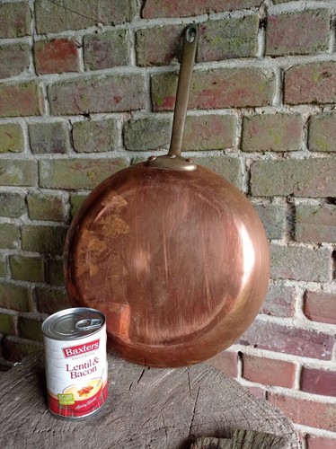 Vintage french copper frying - french,