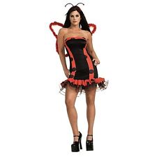 Ladybug Adult Fancy Dress Costume Sizes Small Medium Rubie´s