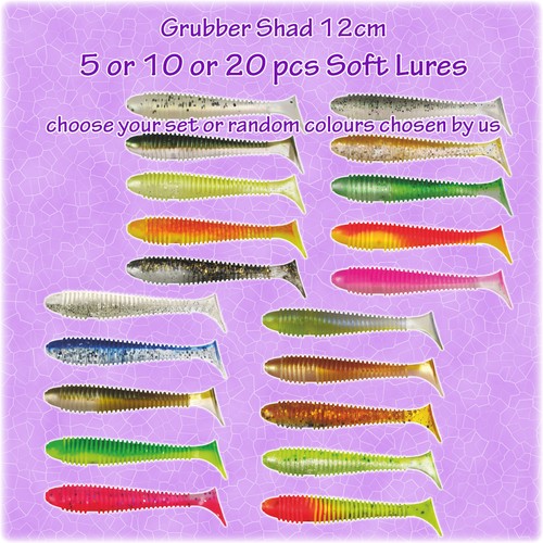 Grubber shad 12cm 12g 5pcs - shad,