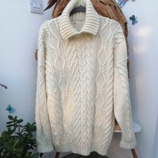 Irish Aran Cable Hand Knit