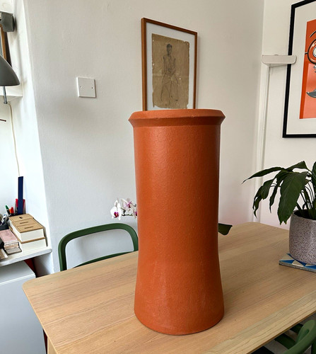 Vitrified clay chimney - clay,