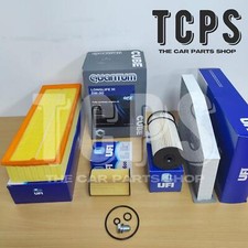 FOR VW GOLF MK6 5K1 CAYC 1.6 TDI UFI SERVICE KIT ALL 4 FILTERS WITH 5LTR QUANTUM