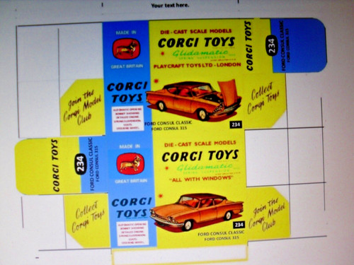 Repro replica box for corgi - repro,