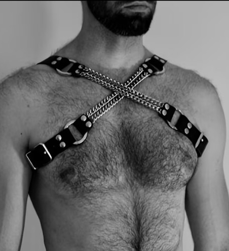 Sexy chain faux - &, leather