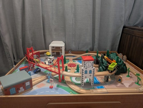 Big city wooden - wooden, train