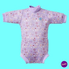 SPLASH ABOUT Baby Happy Wetsuit Swim Nappy, Neoprene, Lilac Spring, 0–4 Months