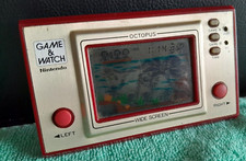 1 X USED NINTENDO GAME AND WATCH - OCTOPUS  -  WORKING !!