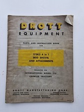 DROTT 175K3 4 IN 1 SKID SHOVEL & ATTACHMENTS PARTS & OPERATORS MANUAL