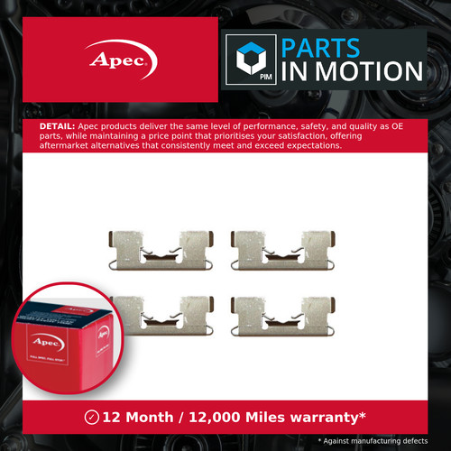 Brake pad fitting kit - fitting, fits