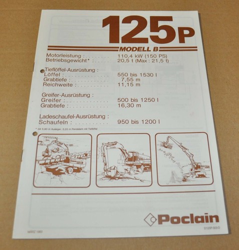 1983 poclain 125p - 1983,