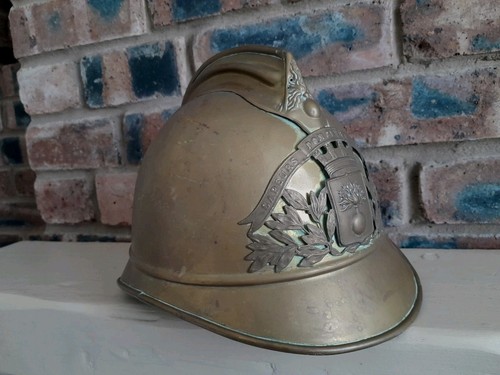 Antique french fire - fire, brigade