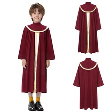 UK Boys Girls Choir  Baptism Robe Worship Praise Dance Costumes Graduation Gown