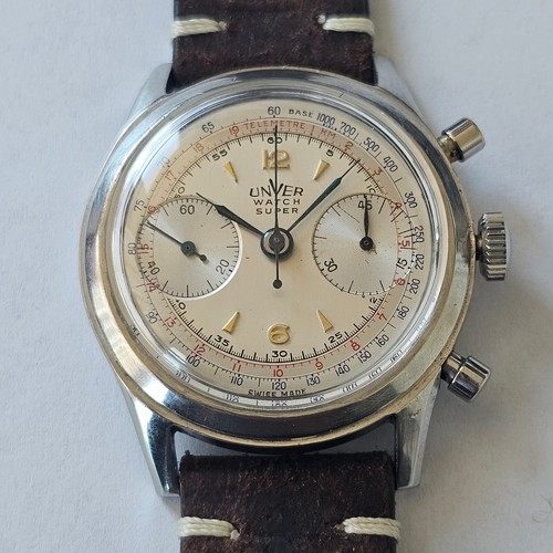 Unver watch manual chronograph - watch,