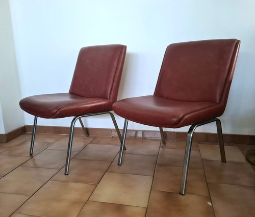 Pair airport chairs 70s - pair, 70s'