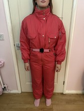 Women’s Vintage KILLY One Piece Ski Suit / Pink  / Skiing Suit / GB12 snowsuit