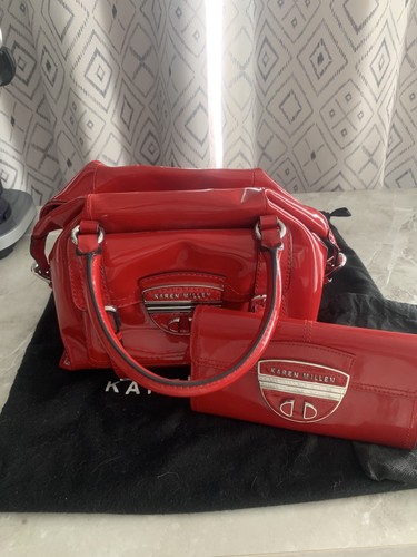 Karen millen red patent - millen,