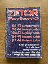 ZETOR FORTERRA PARTS MANUAL